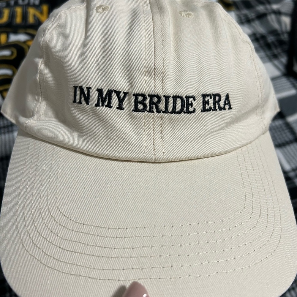 White 'In My Bride Era' Cap
